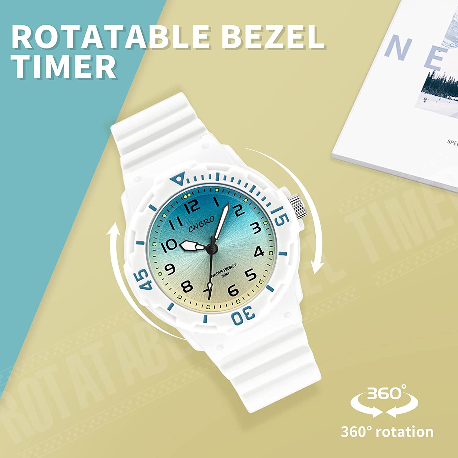 Women's Watch Sport Waterproof Watches Nurse Minimalist Simple Analog Watch Casual Ladies Watch Rose Gold Pink - Image 5